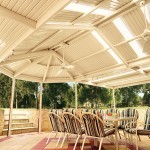clearspan gazebo with light panels