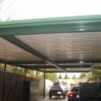 flat roof carport with Caulfield Green flat roof carport with Caulfield Green